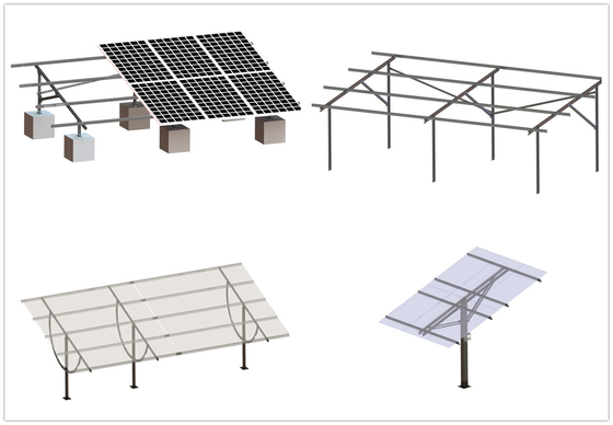 鋼鉄は太陽電池パネルの地面の土台フレームの平屋根Cチャネルの構造に電流を通した