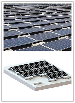 システム1200mm PV取り付けレールMRA3を取付ける平屋根の傾斜太陽PV
