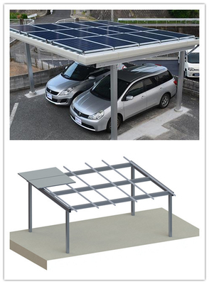 光起電太陽PVの土台システム駐車場の高力アルミニウムCarport CPT