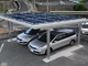 4つのコラムの光起電太陽電池パネルのCarportのアルミニウム駐車場システム