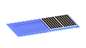 LフィートのFrameless金属の屋根の太陽土台システム アルミニウム立つ継ぎ目の台紙